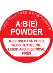 Identification Sign ABE Powder PVC