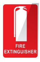 Extinguisher Location Sign Small PVC