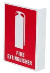 Extinguisher Location Sign Medium Right Angle PVC