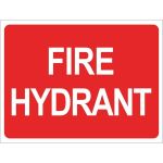 Fire Hydrant Sign PVC
