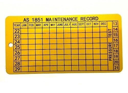 AS1851 History Tag